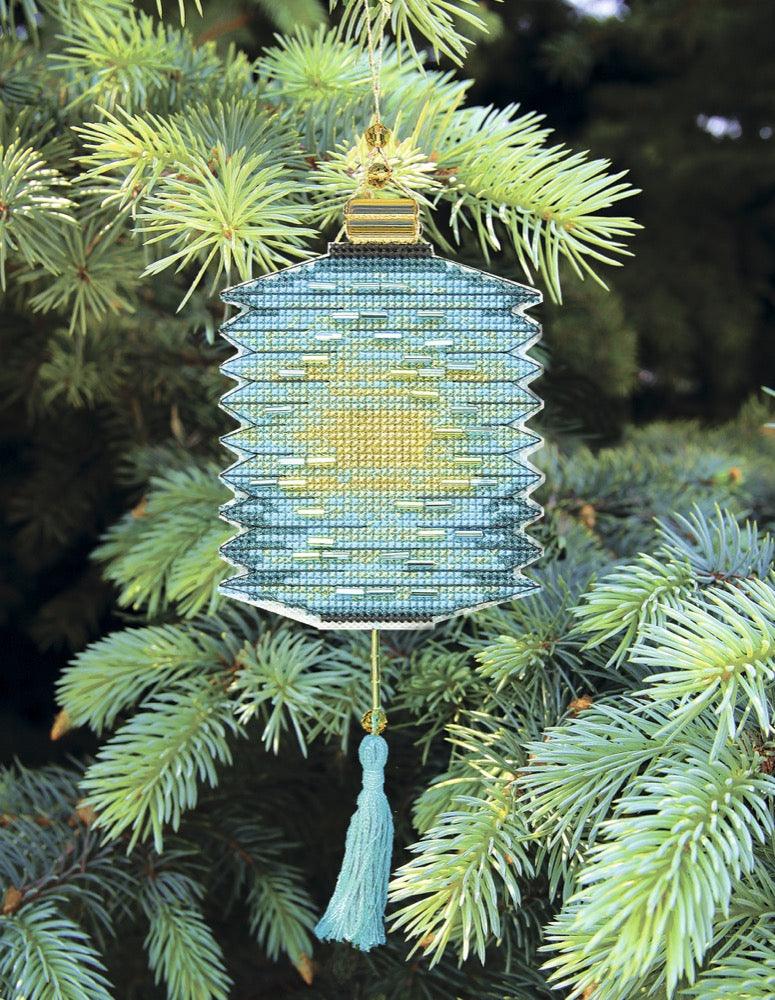 Christmas tree toy. Plastic Canvas Cross-stitch kit T-26C "Colorful lanterns"