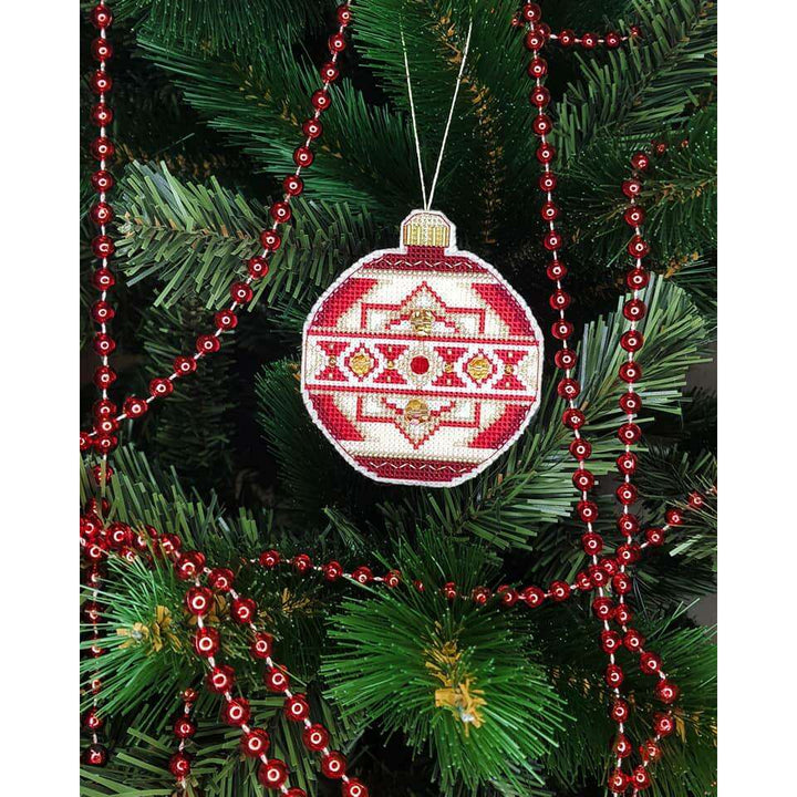 Christmas tree toy. Plastic Canvas Cross-stitch kit T-09C