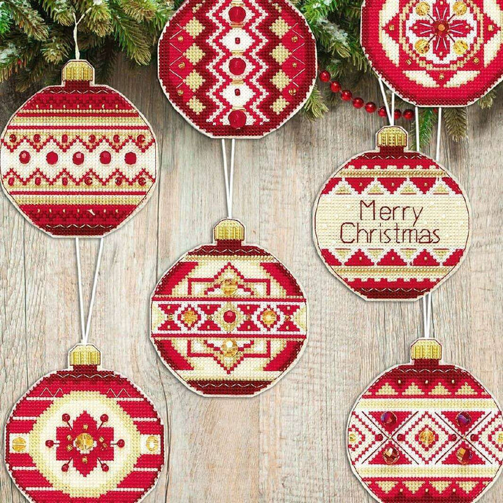 Christmas tree toy. Plastic Canvas Cross-stitch kit T-09C