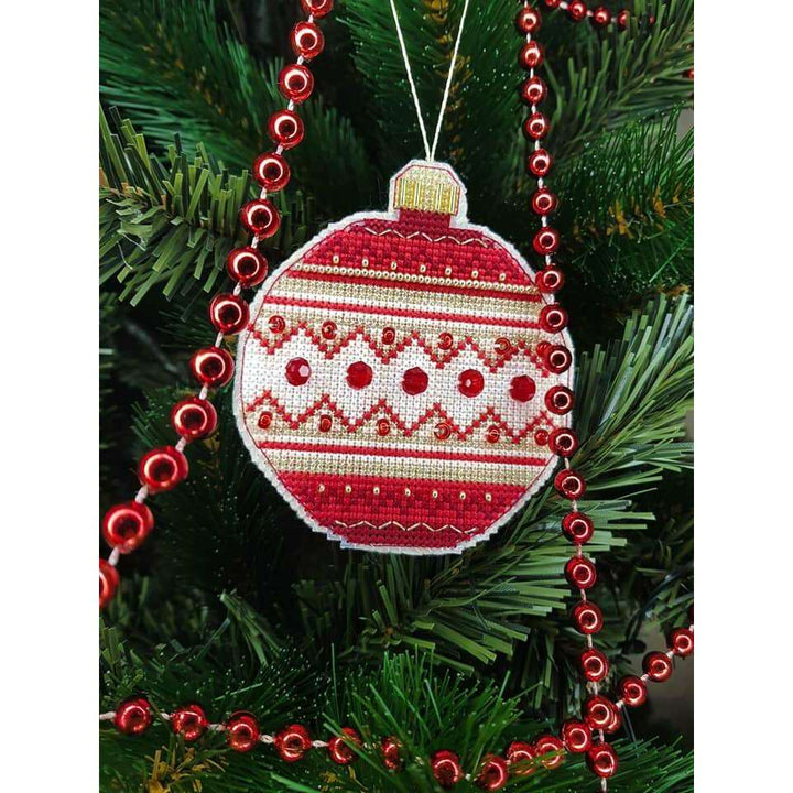 Christmas tree toy. Plastic Canvas Cross-stitch kit T-10C