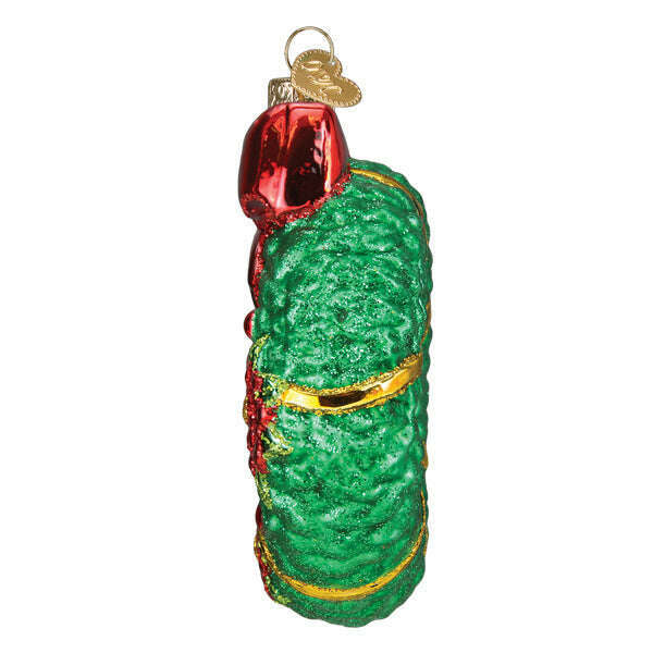 Old World Christmas Christmas Wreath Blown Glass Ornament