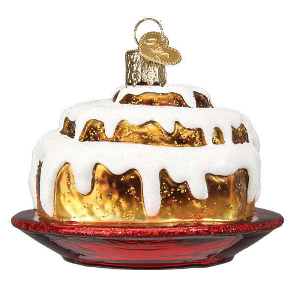 Old World Christmas Cinnamon Roll Blown Glass Ornament