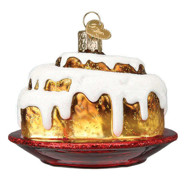 Old World Christmas Cinnamon Roll Blown Glass Ornament