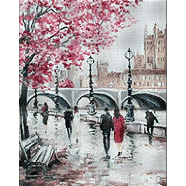 City Bridge WD127 14.9 x 18.9 inches Wizardi Diamond Painting Kit