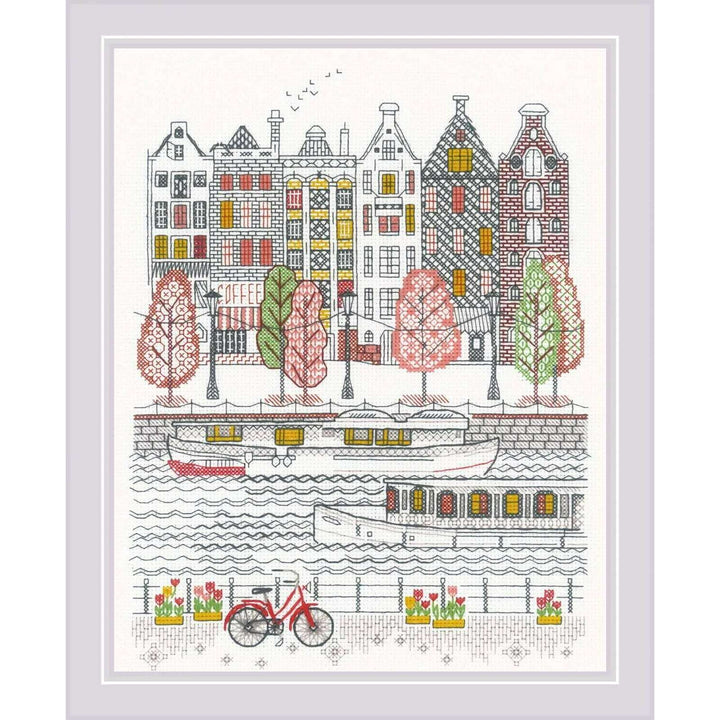City on Water R2051 Counted Cross Stitch Kit
