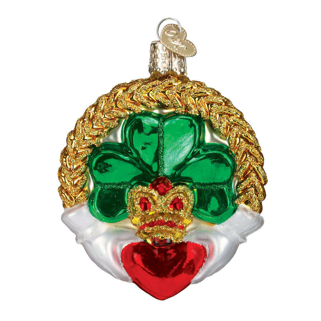 Old World Christmas Claddagh Blown Glass Ornament