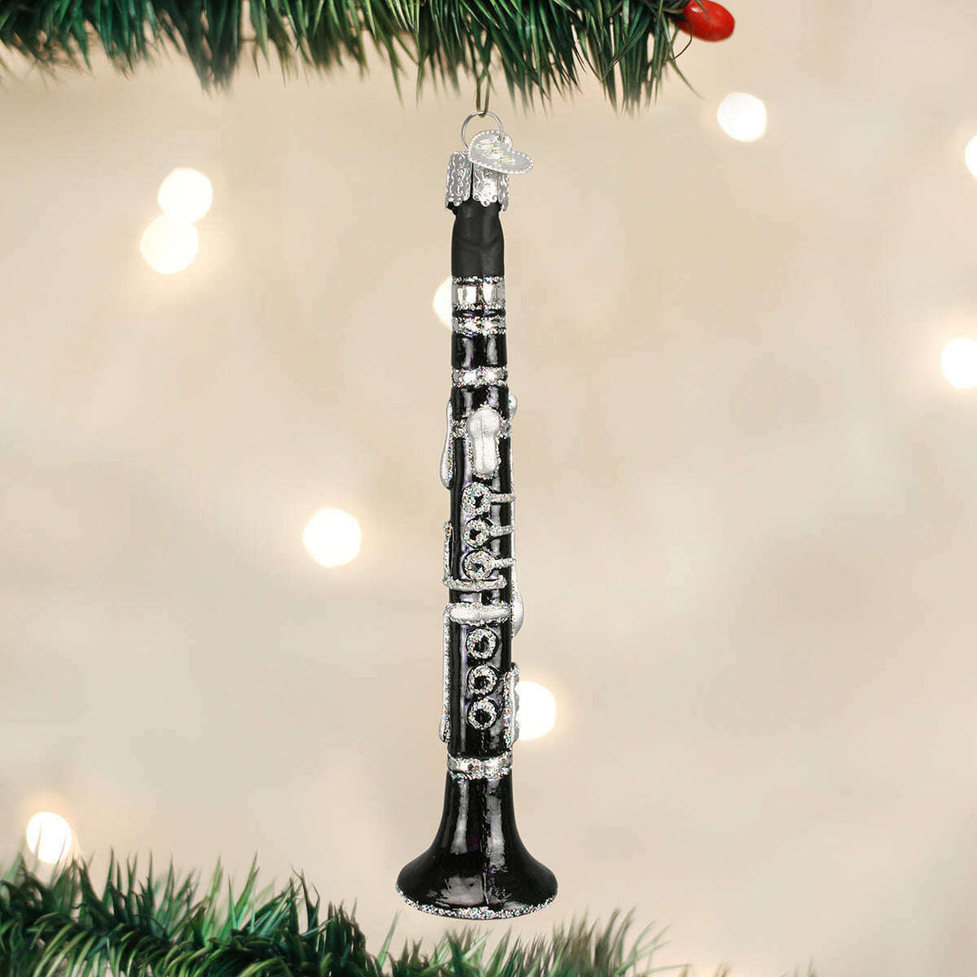 Old World Christmas Clarinet Blown Glass Ornament