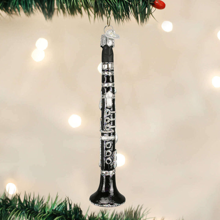 Old World Christmas Clarinet Blown Glass Ornament
