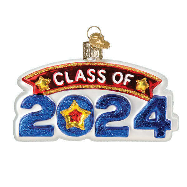 Old World Christmas Class of 2024 Blown Glass Ornament