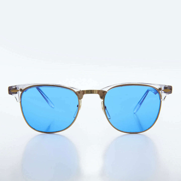 Classic Half Frame Vintage Sunglasses - Nowels