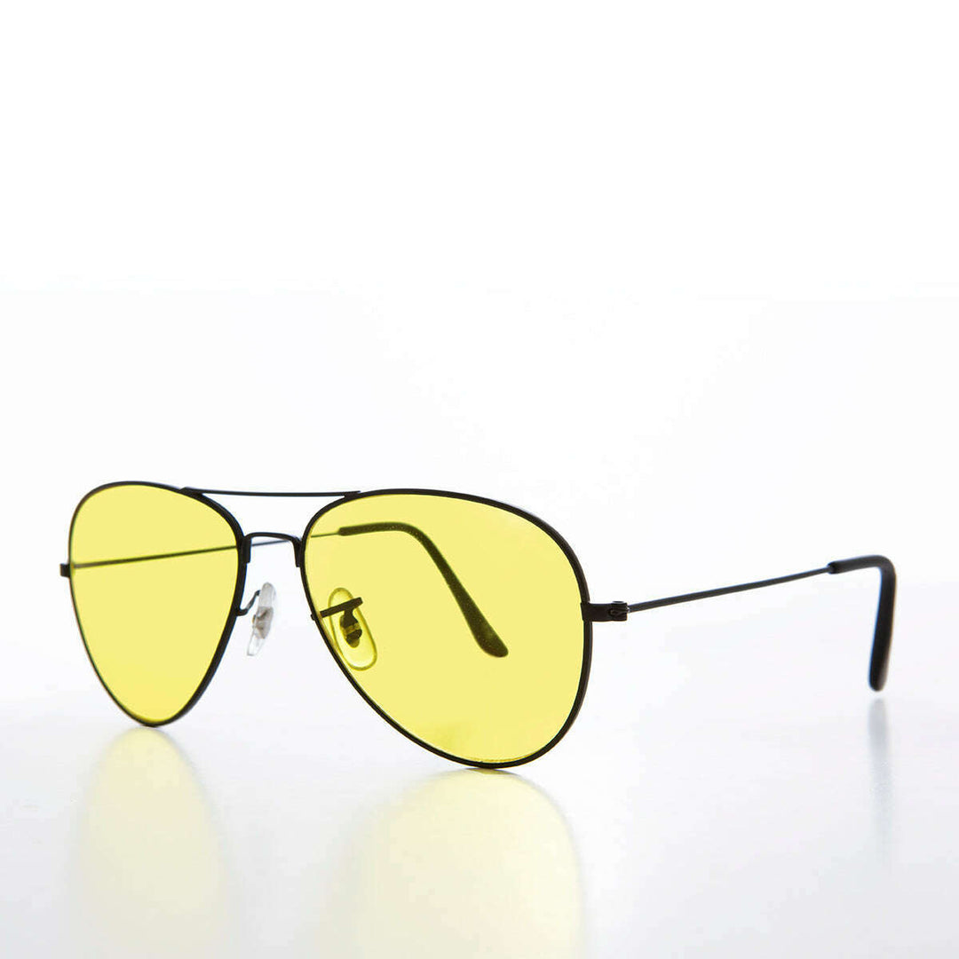 Classic Yellow Lens Pilot Sunglasses - Buck