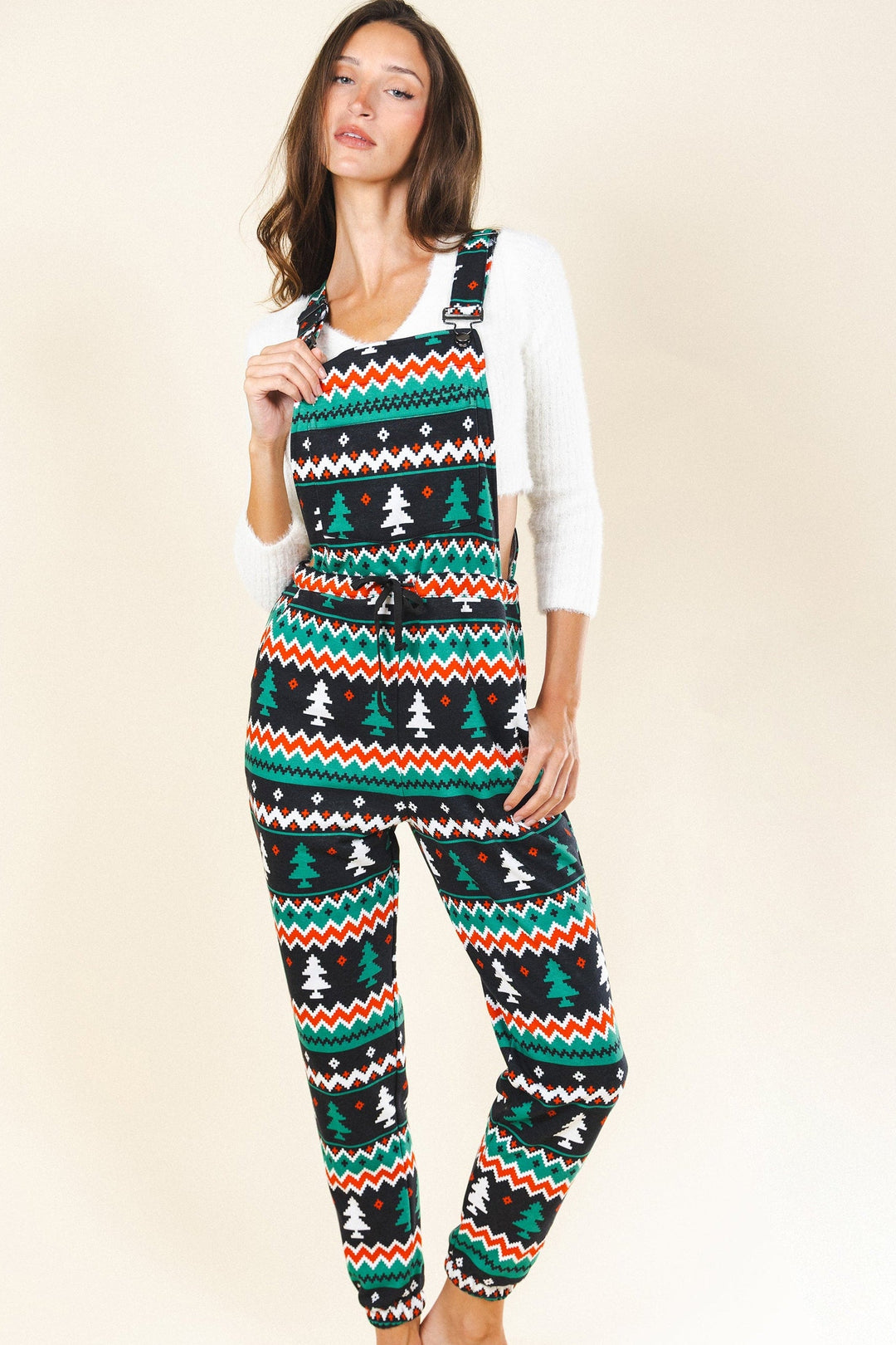 The Classic Caroler | Holiday Fair Isle Women's Pajamaralls®