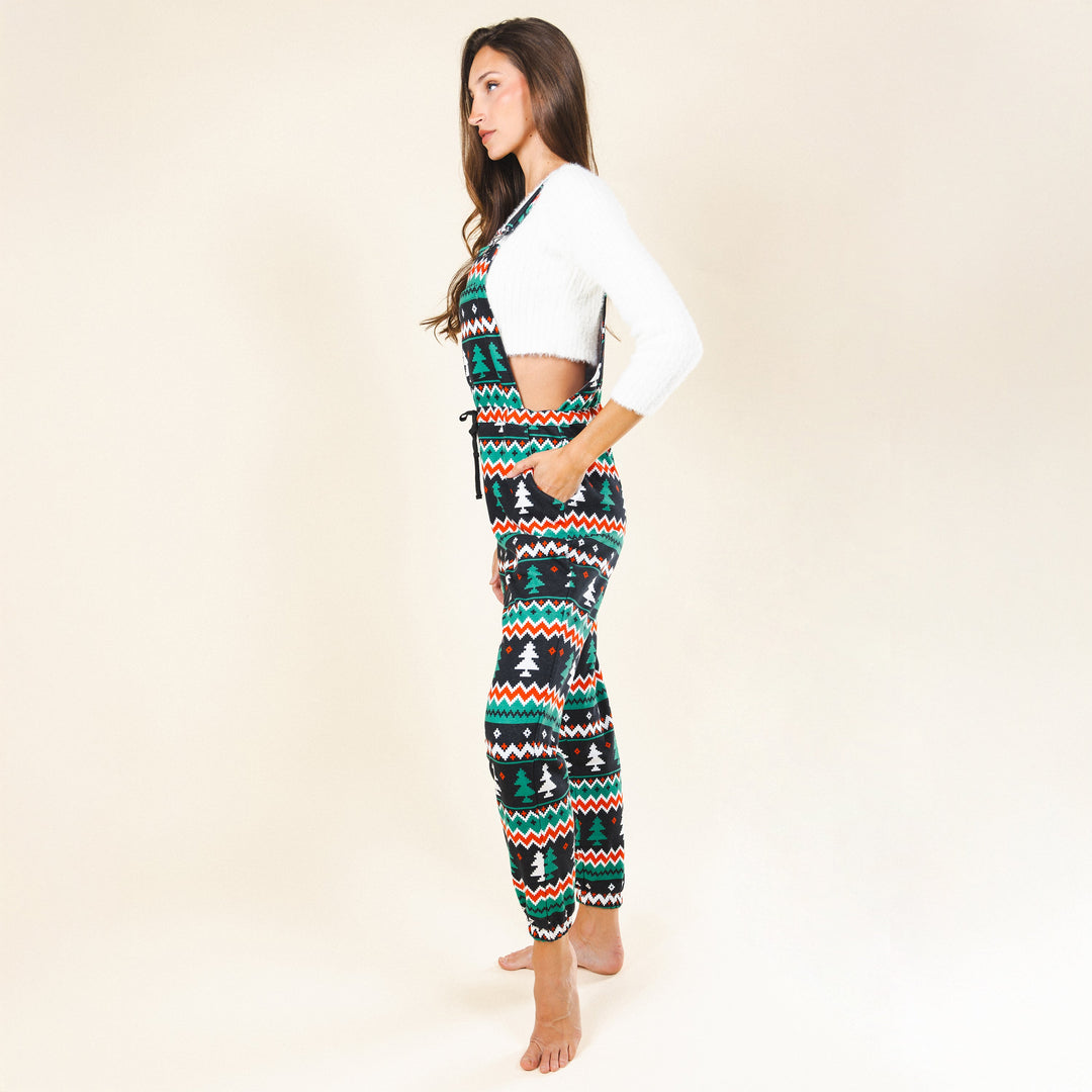 The Classic Caroler | Holiday Fair Isle Women's Pajamaralls®