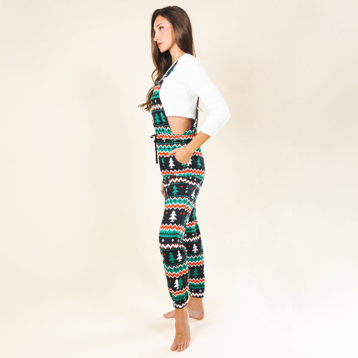 The Classic Caroler | Holiday Fair Isle Women's Pajamaralls®