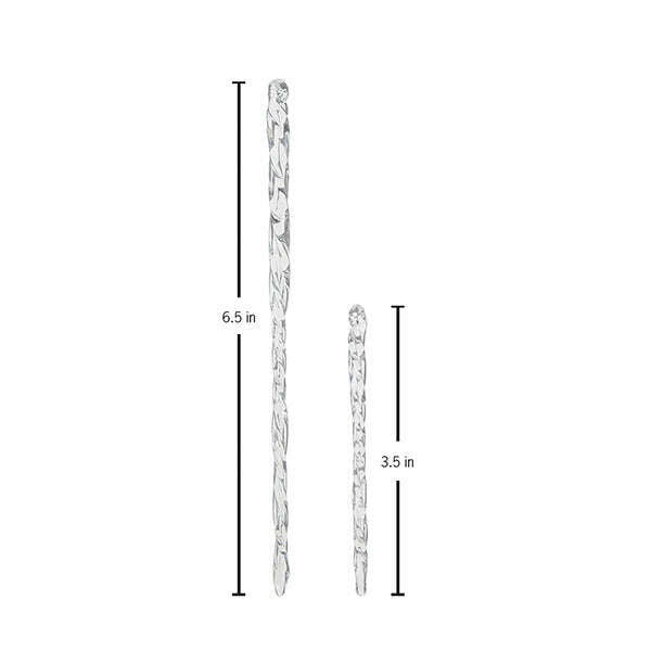 Old World Christmas Clear Glass Icicles Set of 24 Ornaments