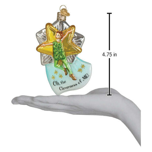 Old World Christmas Clever Peter Pan Blown Glass Ornament