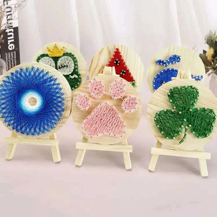 Clover Leaf String Art Kit with Stand. Simple Decorative DIY String Art Craft Kit M1-4 DHAA28288