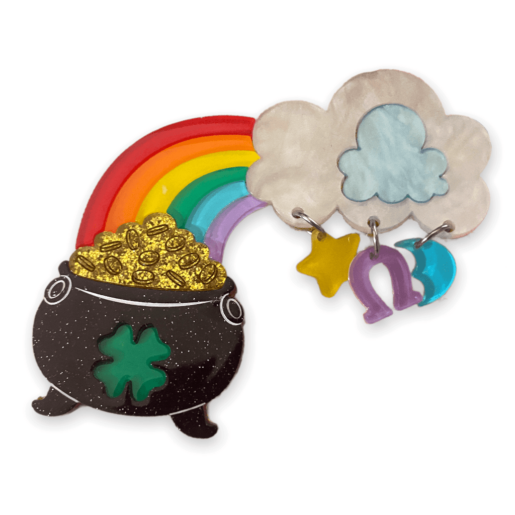 Clover the Rainbow Brooch by Lipstick & Chrome - Quirks!