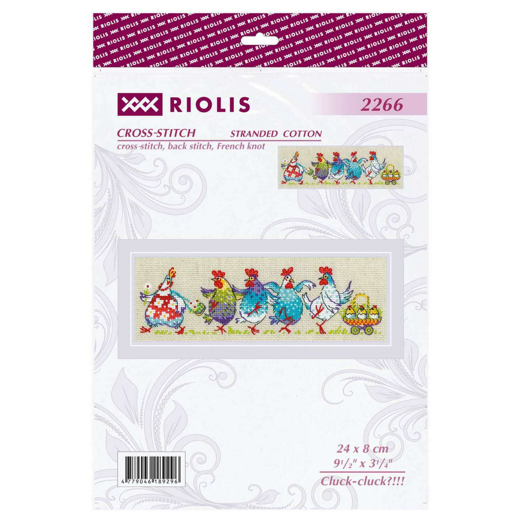Cluck-cluck?!!! R2266 Counted Cross Stitch Kit