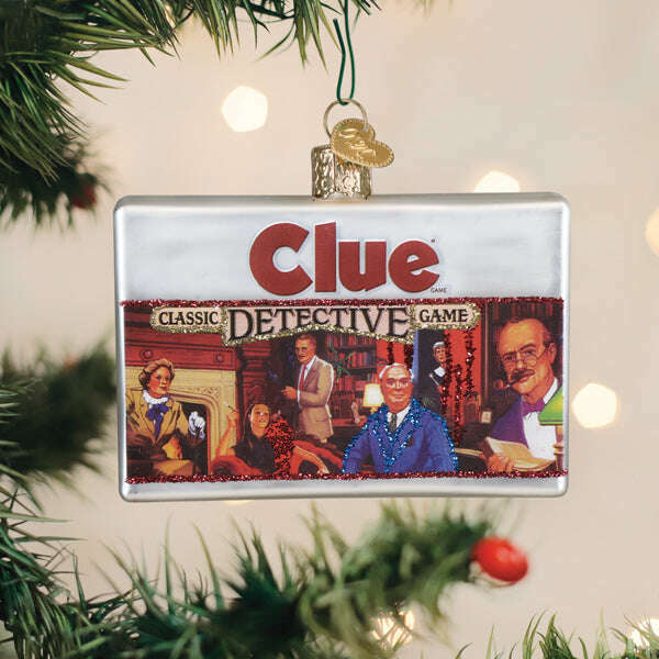 Old World Christmas Clue Blown Glass Ornament
