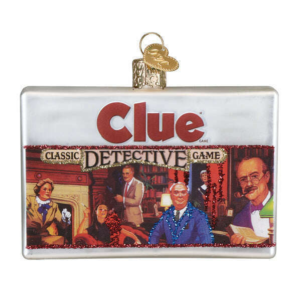 Old World Christmas Clue Blown Glass Ornament