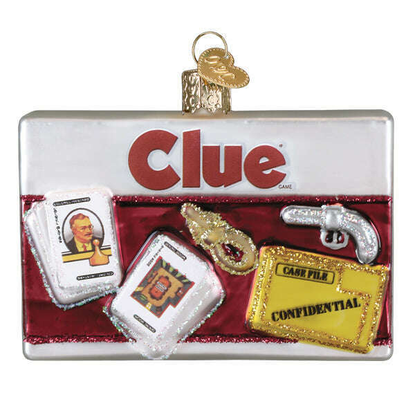 Old World Christmas Clue Blown Glass Ornament