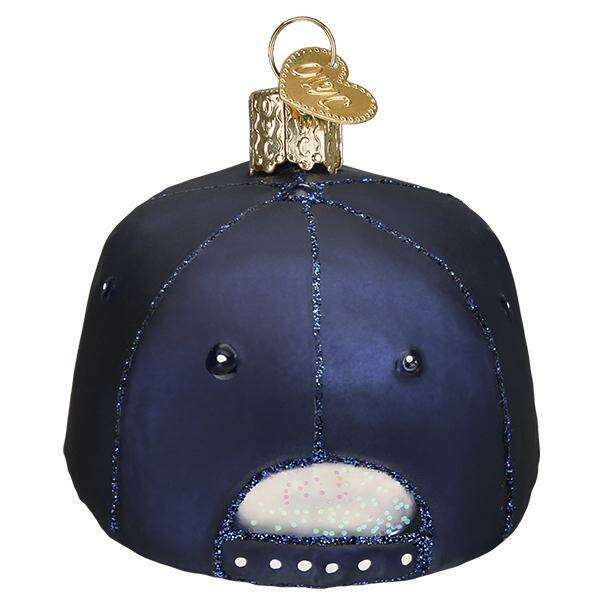 Old World Christmas Coast Guard Cap Blown Glass Ornament