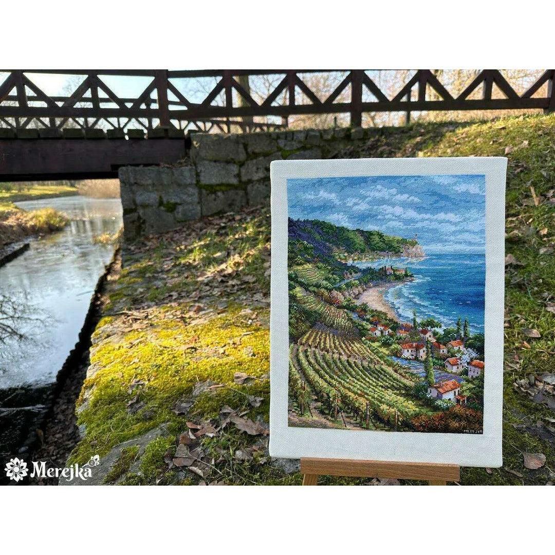 Coastline View K-226 Counted Cross-Stitch Kit