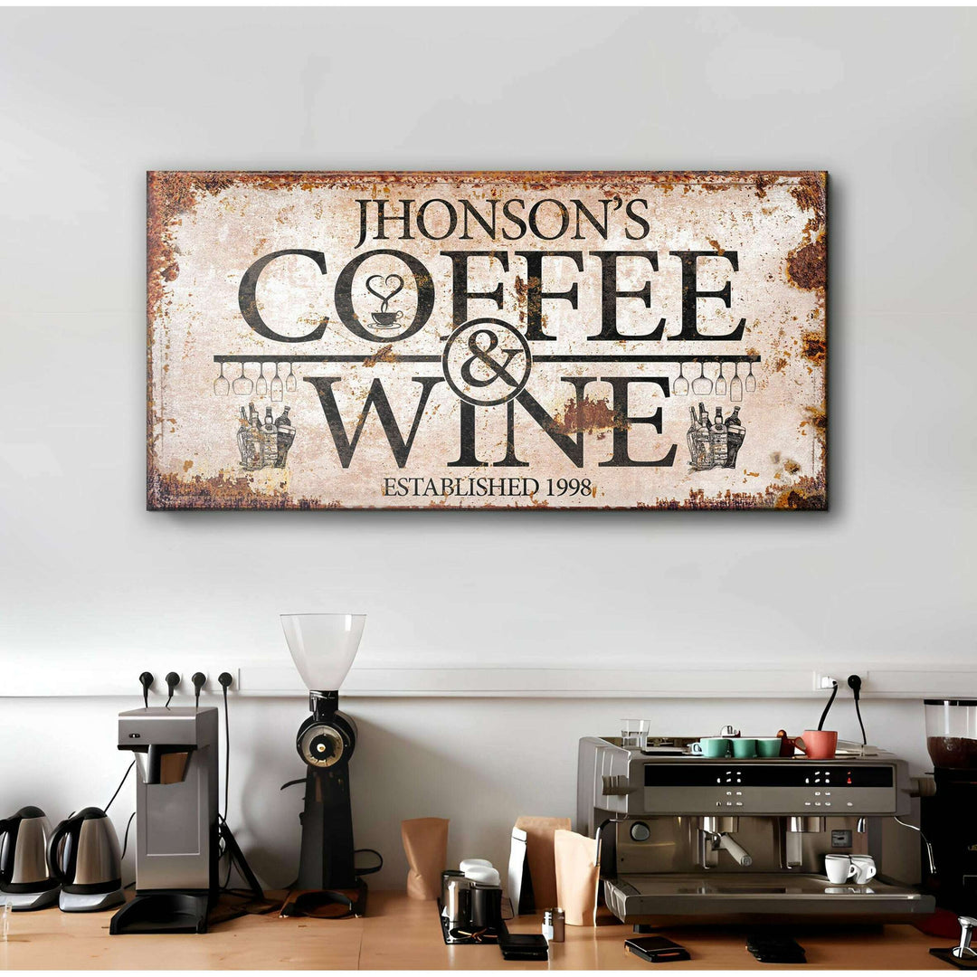 Coffee and Wine Sign II
