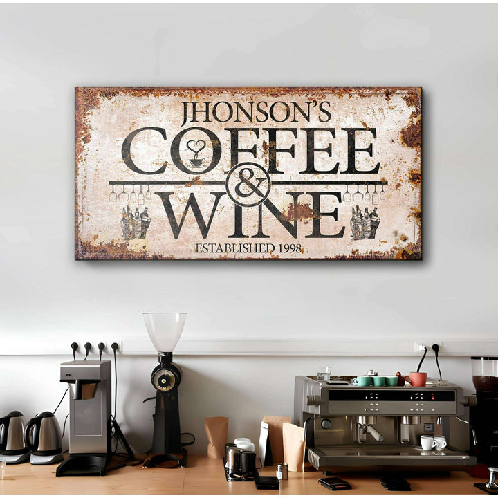 Coffee and Wine Sign II
