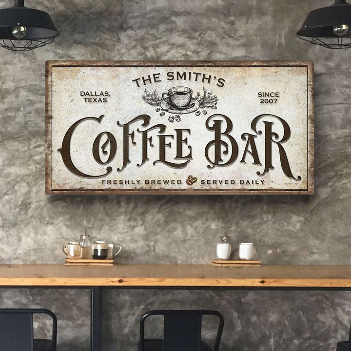 Coffee Bar Sign VII