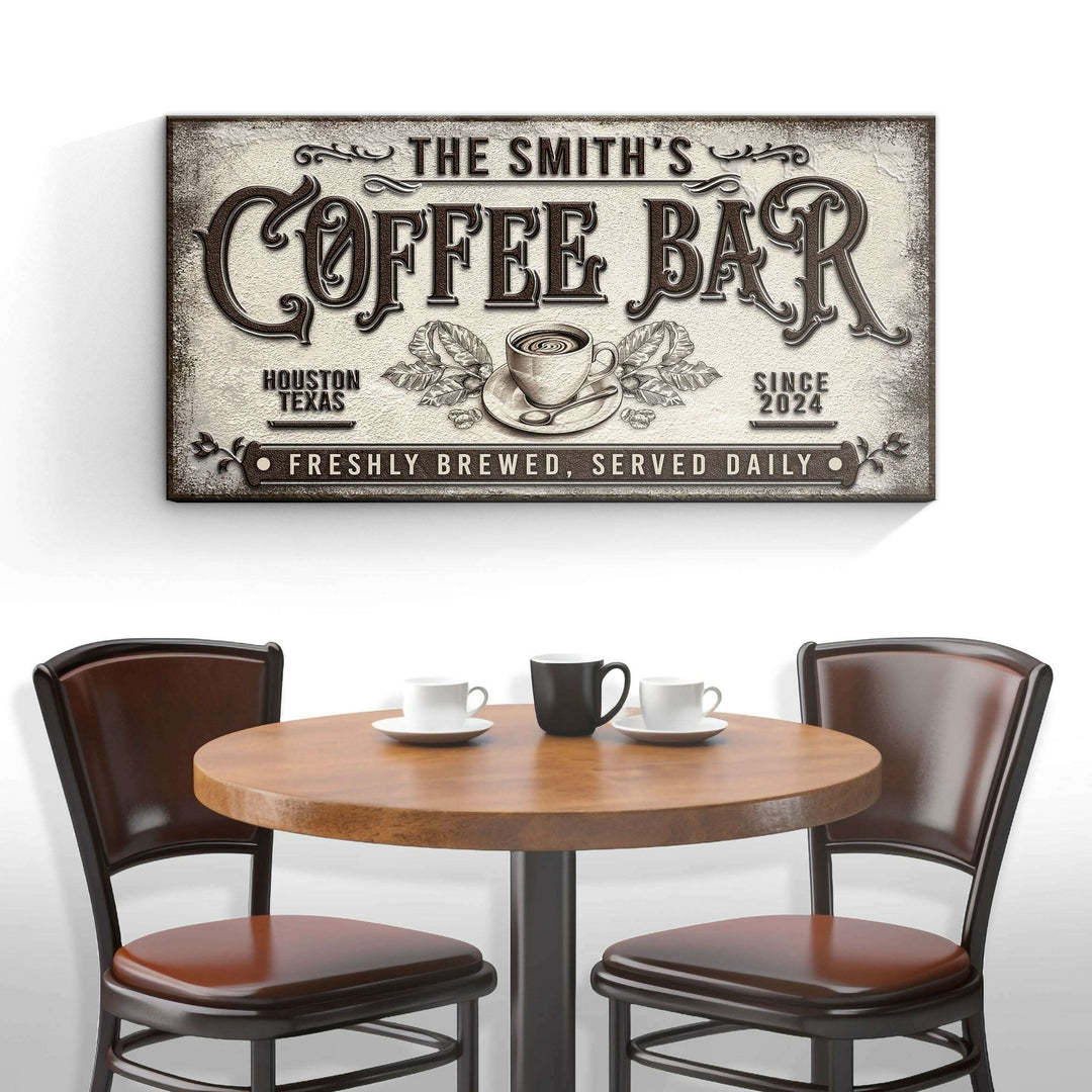 Coffee Bar Sign X
