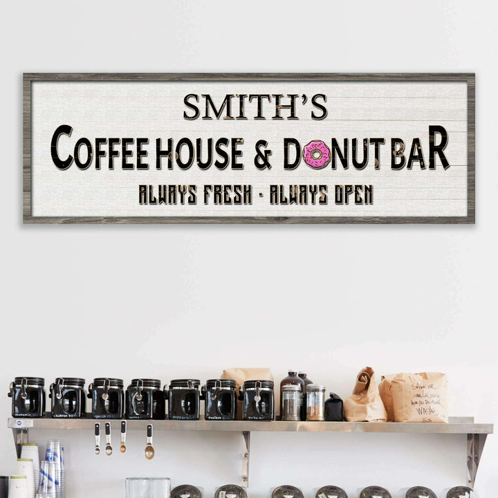 Coffee House And Donut Bar Sign II