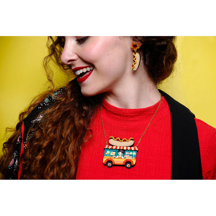 Hot Dog Truck Necklace by Laliblue 3