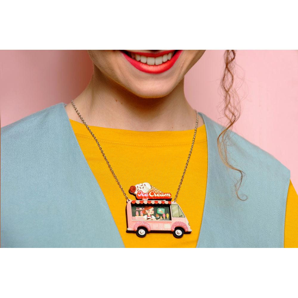 Ice Cream Truck Necklace by Laliblue 