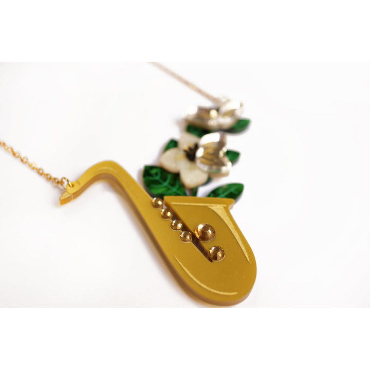 Saxophone Necklace by Laliblue 1