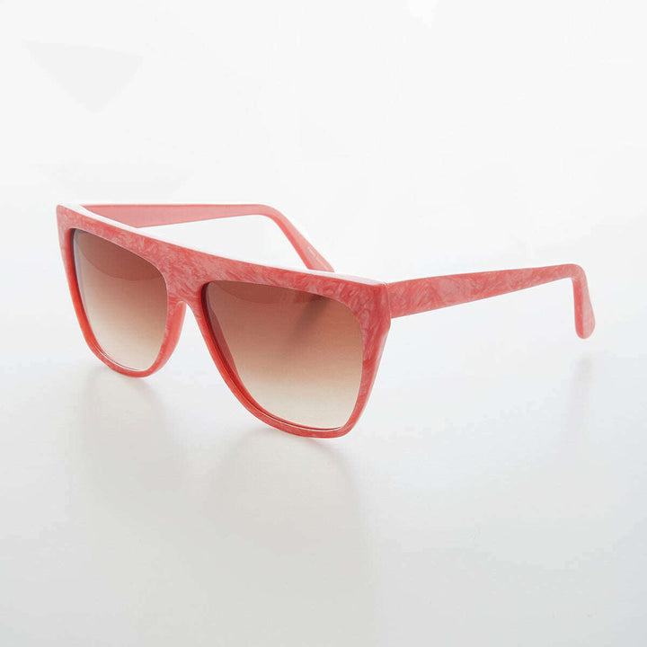 Colorful 80s Flat Top Sunglass - Taffy