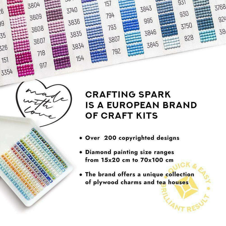 Colorful Flight CS2518 14.9 x 14.9 inches Crafting Spark Diamond Painting Kit