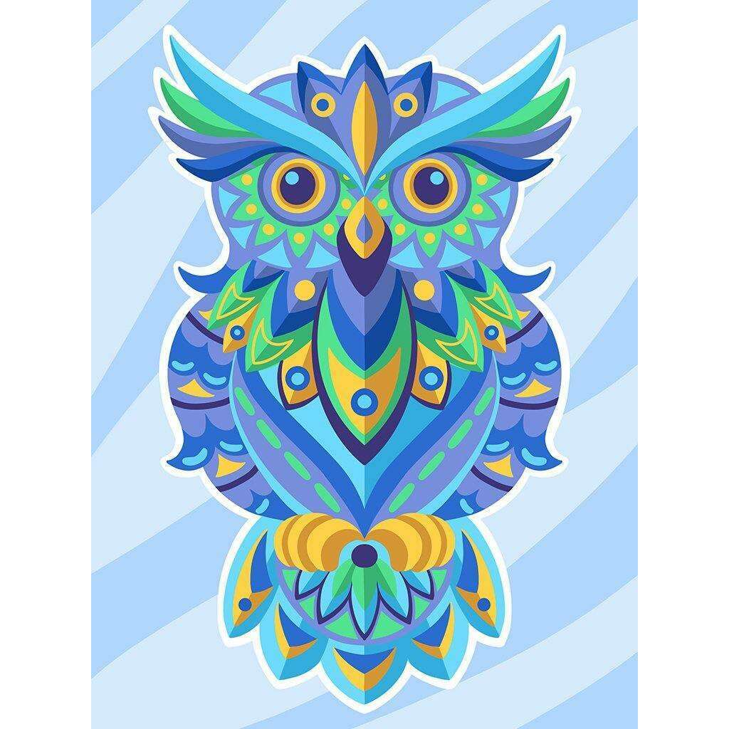 Colorful Owl CS2544 11.8 x 15.7 inches Crafting Spark Diamond Painting Kit