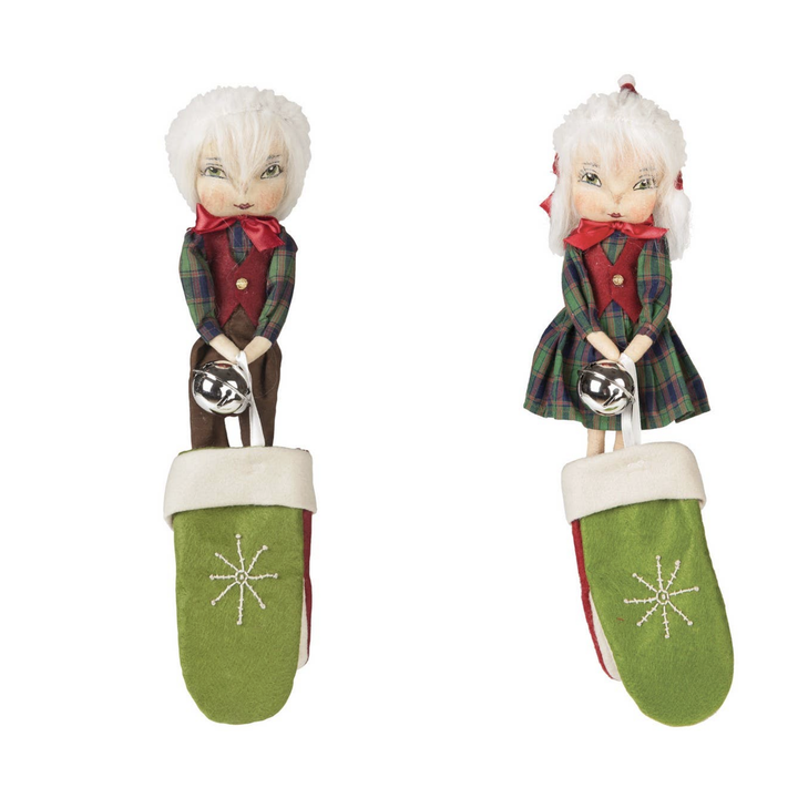 Ava & Abe Bundle of 2 Christmas Gathered Traditions Dolls