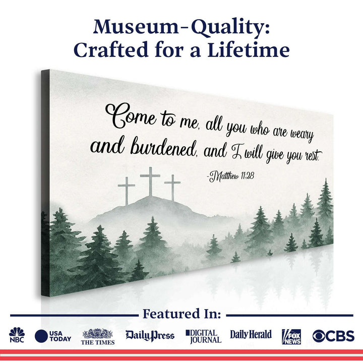 Come To Me - Matthew 11:28 Faith Sign II