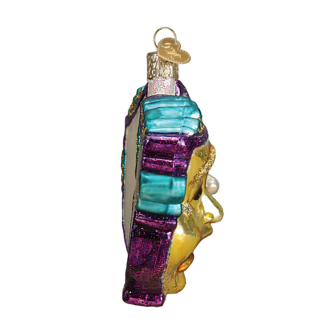 Old World Christmas Comedy And Tragedy Blown Glass Ornament