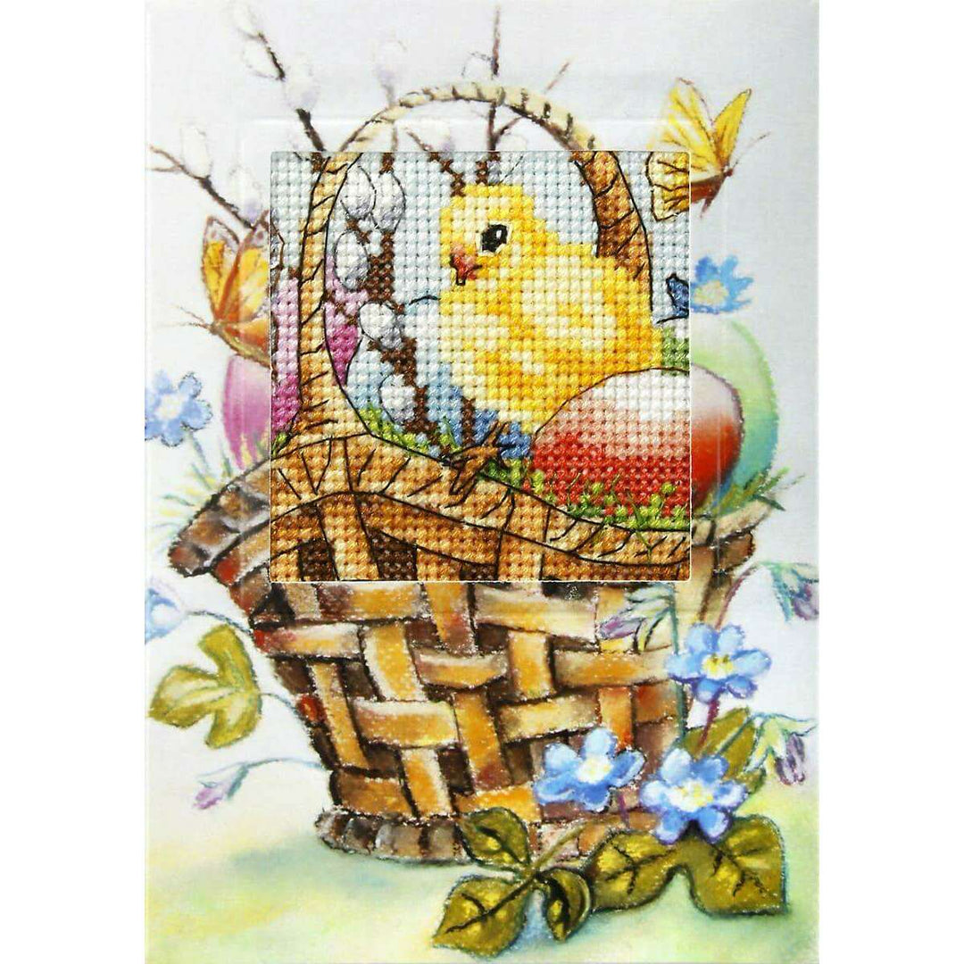complete cross stitch kit - greetings card "Easter" 6220