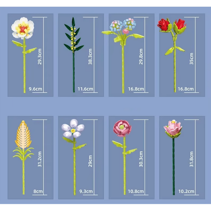 Constructor flower bouquet in a vase F07M9-7(109)