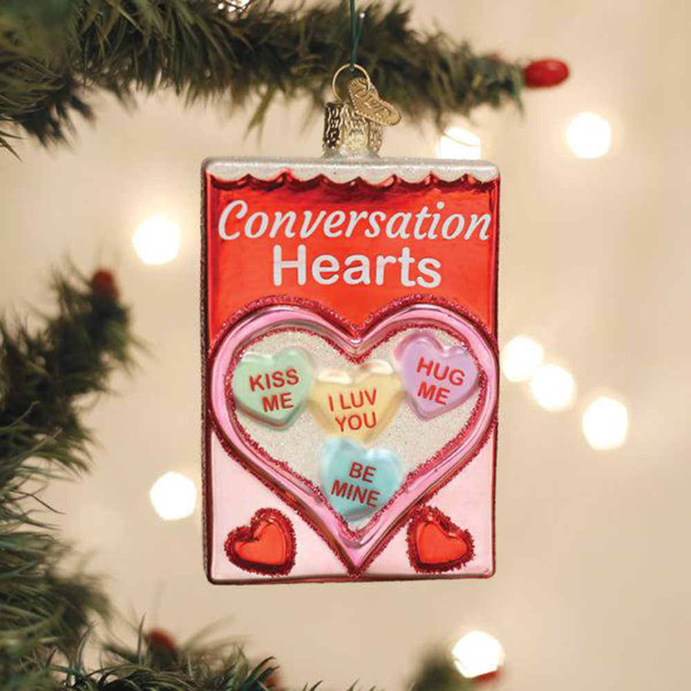 Conversation Hearts Candy Ornament by Old World Christmas image 1