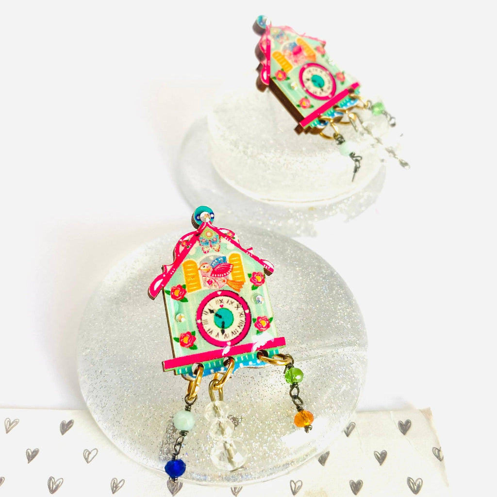 Coo Coo Clock Earrings by Rosie Rose Parker - Quirks!