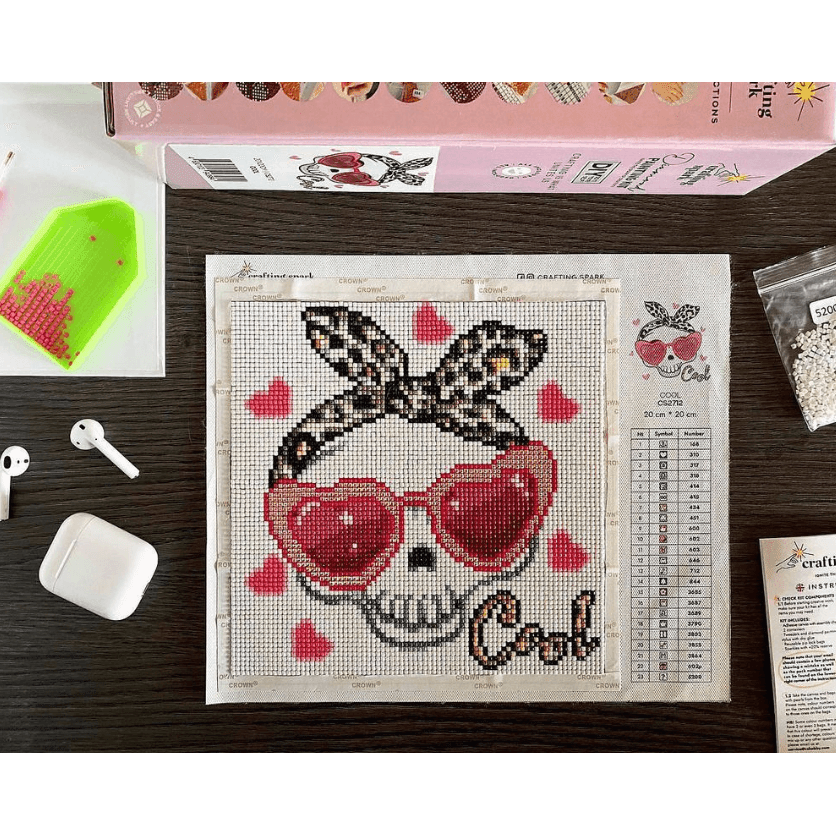 Cool CS2712 7.9 x 7.9 inches Crafting Spark Diamond Painting Kit