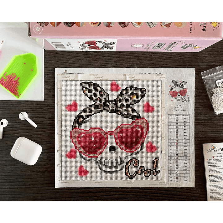 Cool CS2712 7.9 x 7.9 inches Crafting Spark Diamond Painting Kit