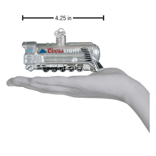 Old World Christmas Coors Light Chill Train Blown Glass Ornament