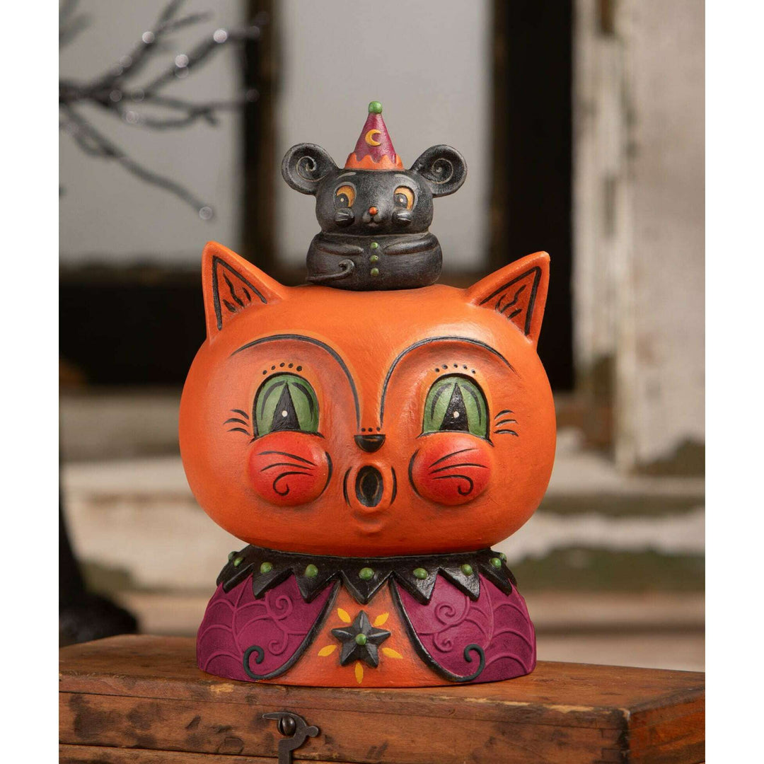 Copper Cat & Merlin Mouse by Bethany Lowe Designs, halloween decor
